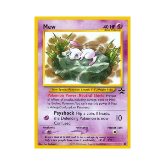 Pokemon TCG Mew P Wizards of the Coast Promos (English Ver.)