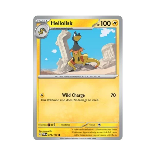 Pokemon TCG Heliolisk C Twilight Masquerade (English Ver.)
