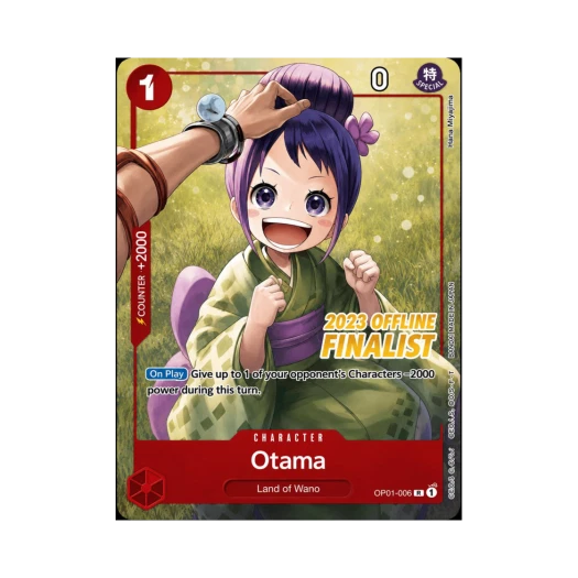 원피스 TCG 오타마 UC OP01-006 프로모션 카드 오프라인 리저널 2023 파이널리스트 카드 세트 Vol.2 (영문판)