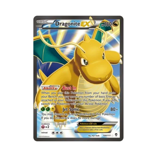 포켓몬 TCG 망나뇽 EX RU 퓨리어스 피스트 (영문판)