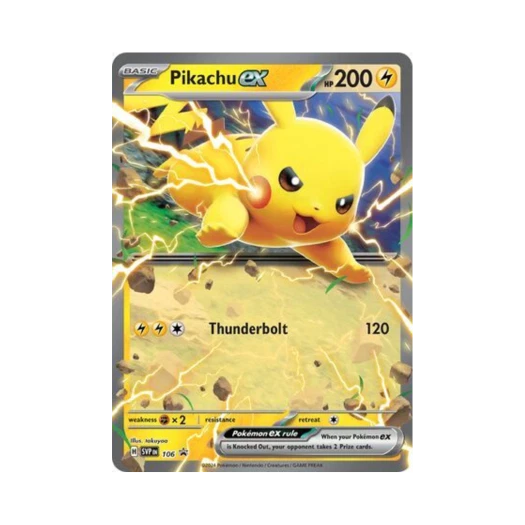 포켓몬 TCG 피카츄 ex P 스칼렛 & 바이올렛 프로모 카드 (영문판)