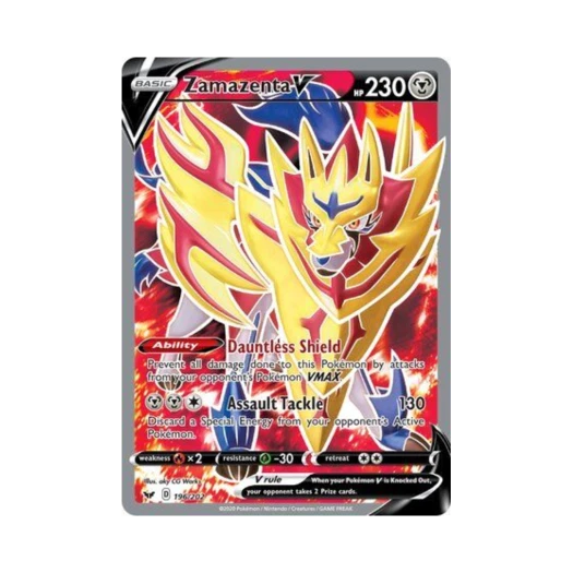 Pokemon TCG Zamazenta V RU Sword & Shield (English Ver.)