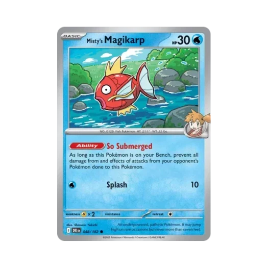 포켓몬 TCG 이슬의 잉어킹 C 데스티니드 라이벌스 (영문판)