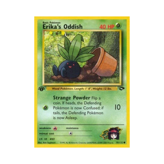 Pokemon TCG Erika's Oddish C Gym Challenge (English Ver.)