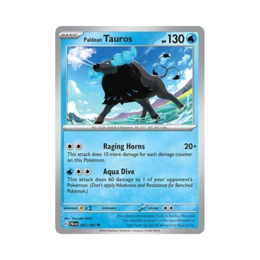 포켓몬 TCG 팔데아 켄타로스 U 팔데아 이볼브드 (영문판) 카드 이미지