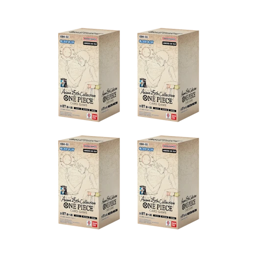 원피스 TCG EBK-02 엑스트라 부스터 팩 애니메이션 25주년 컬렉션 4 박스 (96팩/한글판)