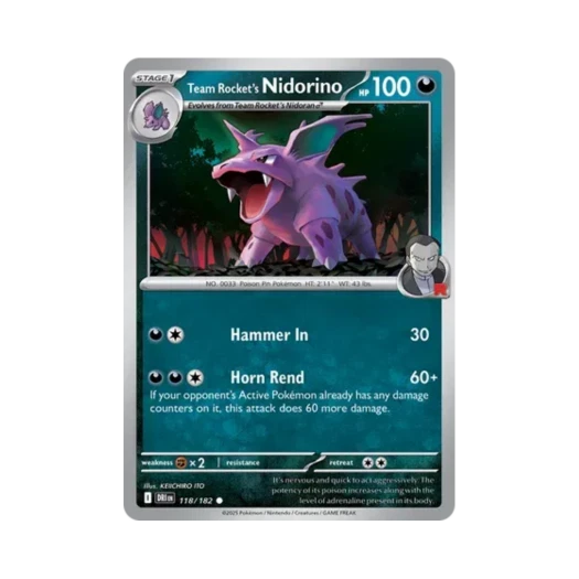 포켓몬 TCG 로켓단의 니드리노 C 데스티니드 라이벌스 (영문판)