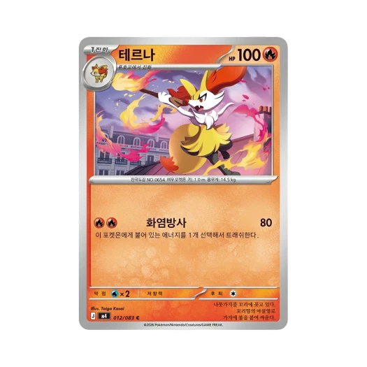 포켓몬 TCG 테르나 C 메가 확장팩 닌자스피너 (한글판)