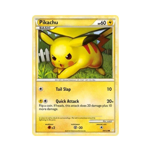 Pokemon TCG Pikachu C HeartGold & SoulSilver (English Ver.)