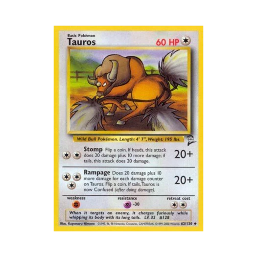 포켓몬 TCG 켄타로스 U 베이스 세트 2 (영문판)