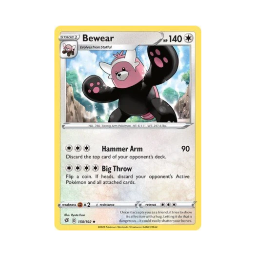 Pokemon TCG Bewear U Rebel Clash (English Ver.)