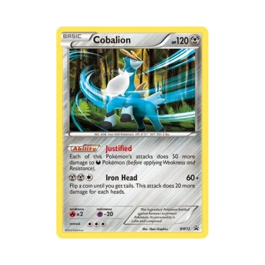 포켓몬 TCG 코바르온 P 블랙 & 화이트 프로모카드 (영문판)