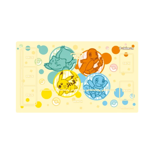 Pokemon TCG Playmat The Beginning of Adventure Pikachu Bulbasaur Charmander Squirtle