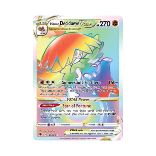 포켓몬 TCG 히스이 모크나이퍼 VSTAR RR 아스트랄 레디안스 (영문판)