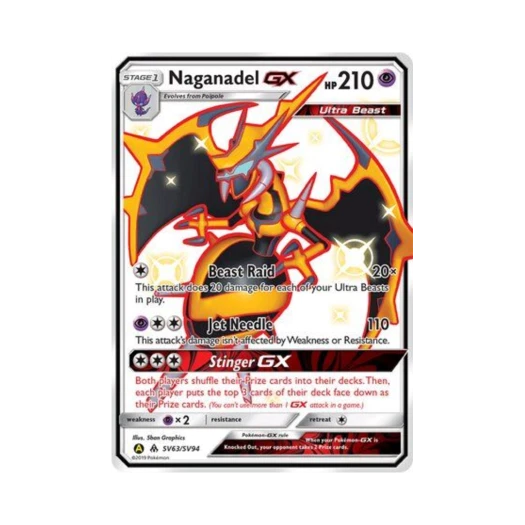 Pokemon TCG Naganadel GX RSG Hidden Fates (English Ver.)