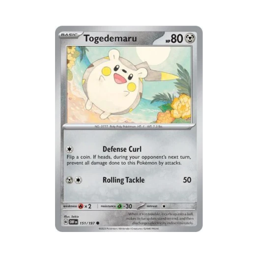 포켓몬 TCG 토게데마루 C 옵시디언 플레임즈 (영문판) 카드 이미지