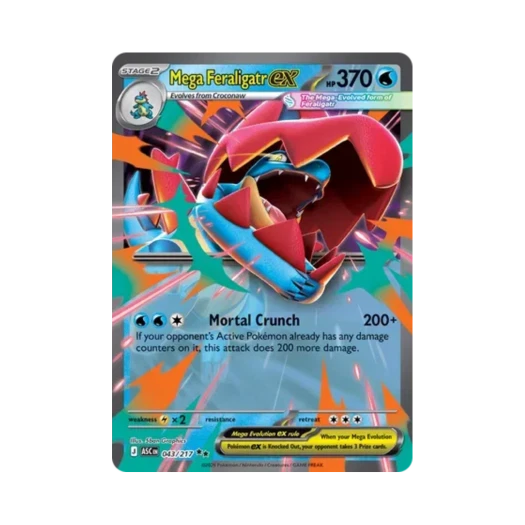 포켓몬 TCG 메가 장크로다일 ex DR 메가 에볼루션 어센드 히어로즈 (영문판)