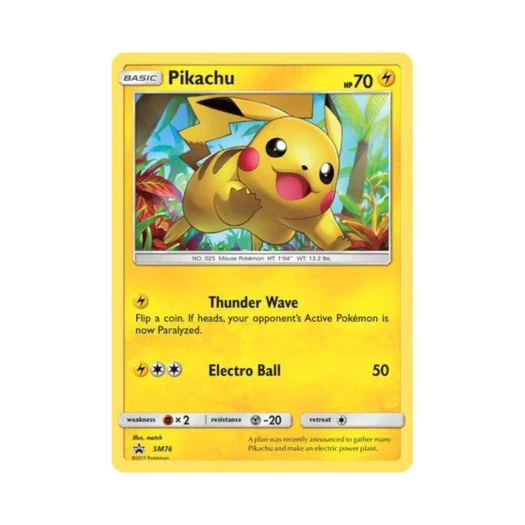 포켓몬 TCG 피카츄 P 썬 & 문 프로모카드 (영문판)