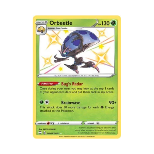 Pokemon TCG Orbeetle RS Shining Fates (English Ver.)