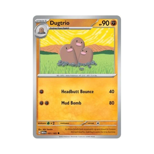 Pokemon TCG Dugtrio U Scarlet & Violet 151 (English Ver.)