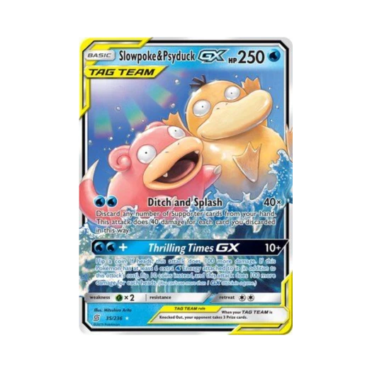 Pokemon TCG Slowpoke & Psyduck GX RHG Unified Minds (English Ver.)