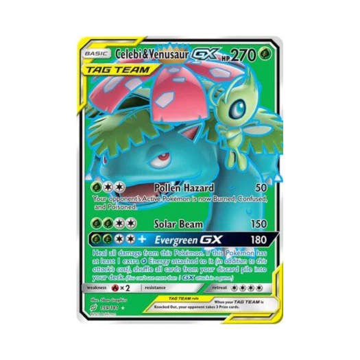 포켓몬 TCG 세레비 & 이상해꽃 GX RU 팀업 (영문판)