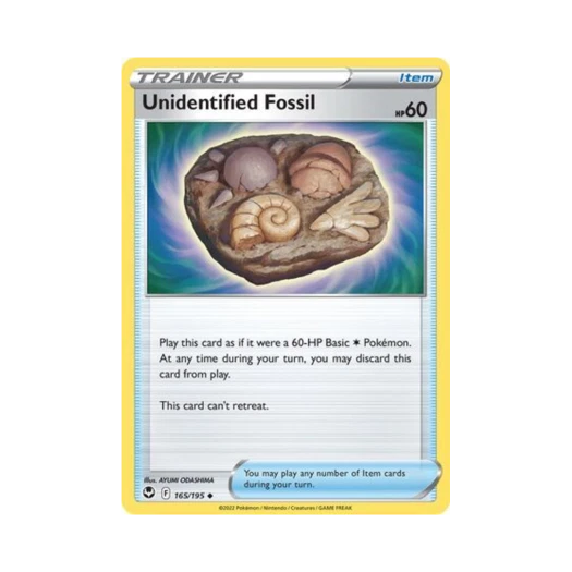 포켓몬 TCG 수수깨끼화석 U 실버 템페스트 (영문판)
