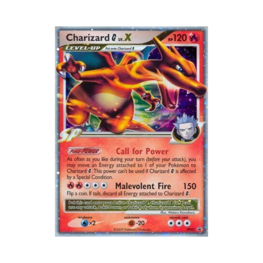 포켓몬 TCG 리자몽 G LV.X P 다이아몬드 & 펄 프로모카드 (영문판)
