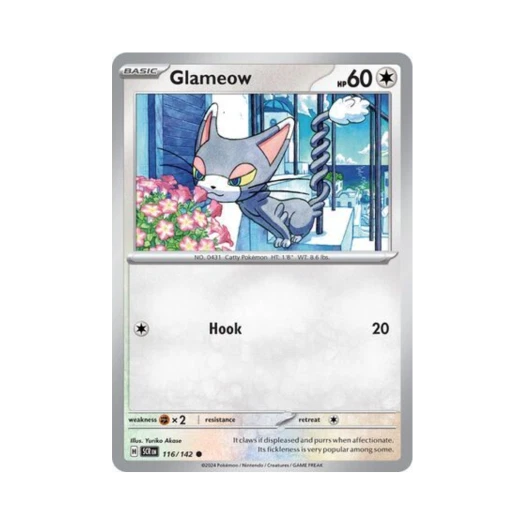 Pokemon TCG Glameow C Stellar Crown (English Ver.)