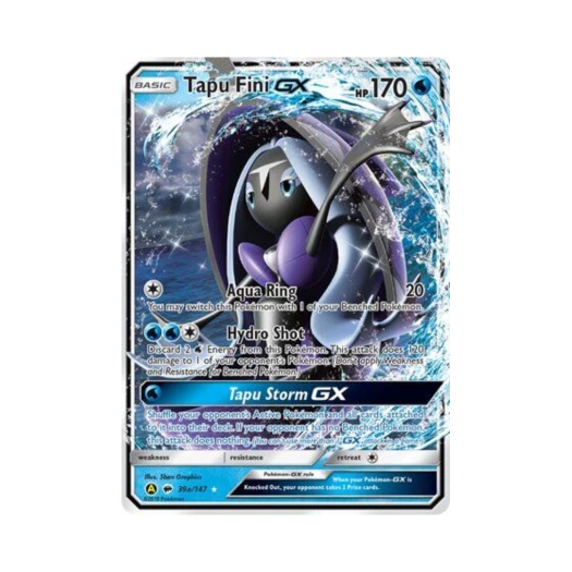 포켓몬 TCG 카푸느지느 GX RHG 옐로우 A 얼터네이트 (영문판)