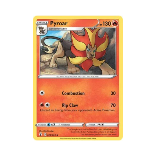 포켓몬 TCG 화염레오 U 이볼빙 스카이즈 (영문판)