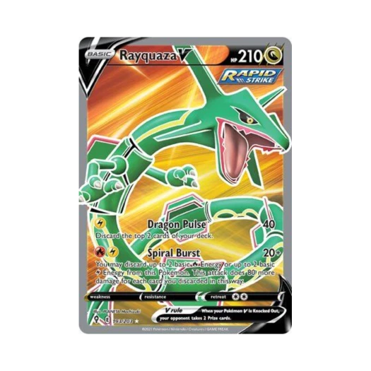 포켓몬 TCG 레쿠쟈 V RU 이볼빙 스카이즈 (영문판)