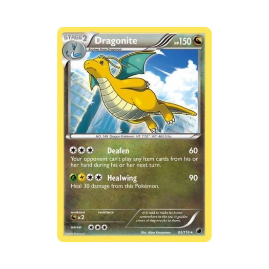Pokemon TCG Dragonite RH Plasma Freeze (English Ver.)
