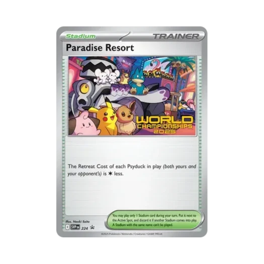 포켓몬 TCG 파라다이스 리조트 P 스칼렛 & 바이올렛 프로모 카드 (영문판)