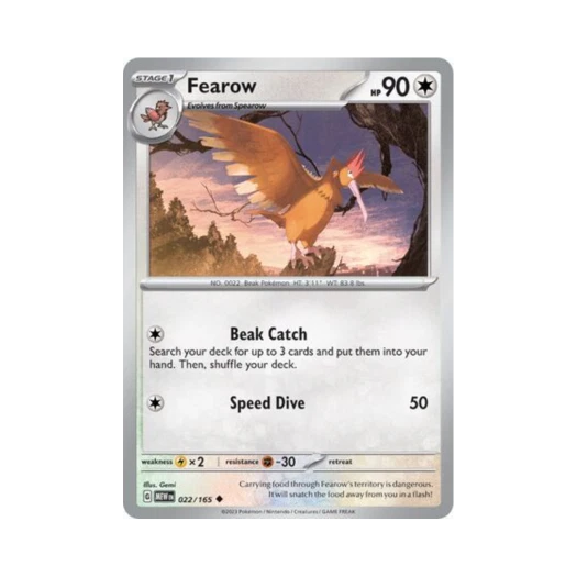 Pokemon TCG Fearow U Scarlet & Violet 151 (English Ver.)