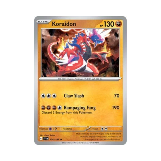 포켓몬 TCG 코라이돈 R 스칼렛 & 바이올렛 (영문판)