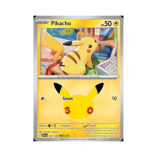 Pokemon TCG Pikachu 09/30 30th Celebration (English Ver.)