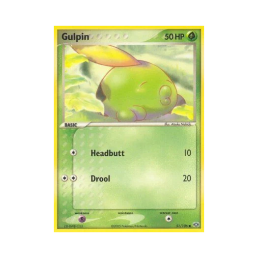 포켓몬 TCG 꼴깍몬 C EX 에메랄드 (영문판)