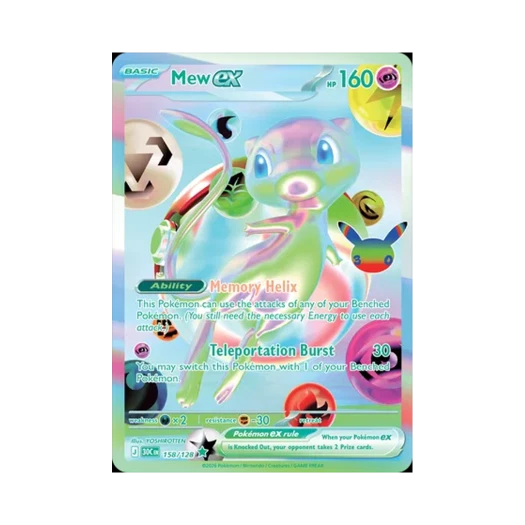 Pokemon TCG Mew ex FR 30th Celebration (English Ver.)