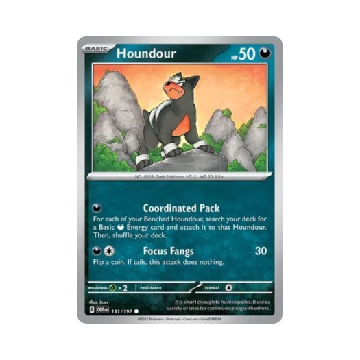 Pokemon TCG Houndour C Obsidian Flames (English Ver.)