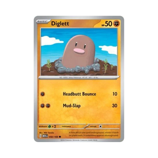 Pokemon TCG Diglett C Scarlet & Violet 151 (English Ver.)