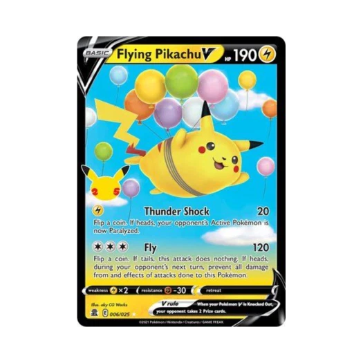 포켓몬 TCG 공중날기 피카츄 V HRV 셀레브레이션즈 (영문판)