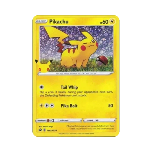 포켓몬 TCG 피카츄 P 소드 & 실드 제너럴 밀스 프로모카드 (영문판)
