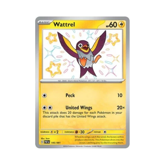 Pokemon TCG Wattrel SR Paldean Fates (English Ver.)