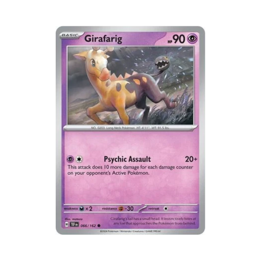 Pokemon TCG Girafarig C Temporal Forces (English Ver.)