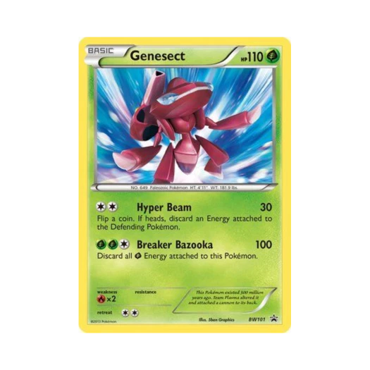 포켓몬 TCG 게노세크트 P 블랙 & 화이트 프로모카드 (영문판)