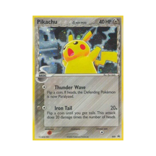 포켓몬 TCG 피카츄 P 닌텐도 프로모카드 (영문판)