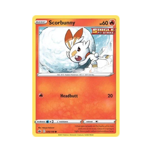 포켓몬 TCG 염버니 C 칠링 레인 (영문판)