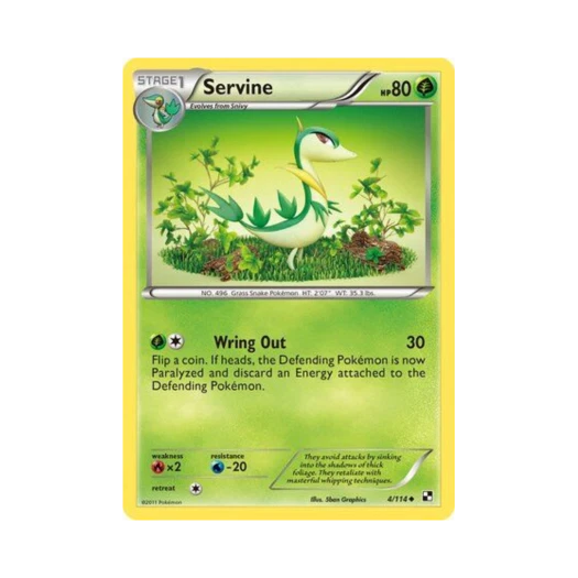 포켓몬 TCG 샤비 U 블랙 & 화이트 (영문판)