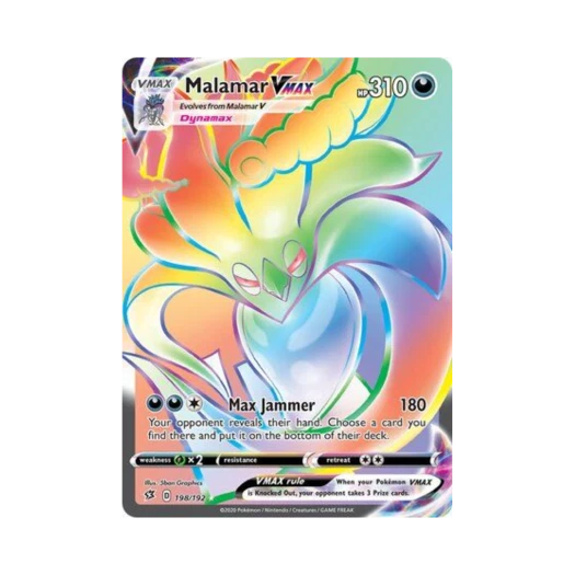 Pokemon TCG Malamar VMAX RR Rebel Clash (English Ver.)